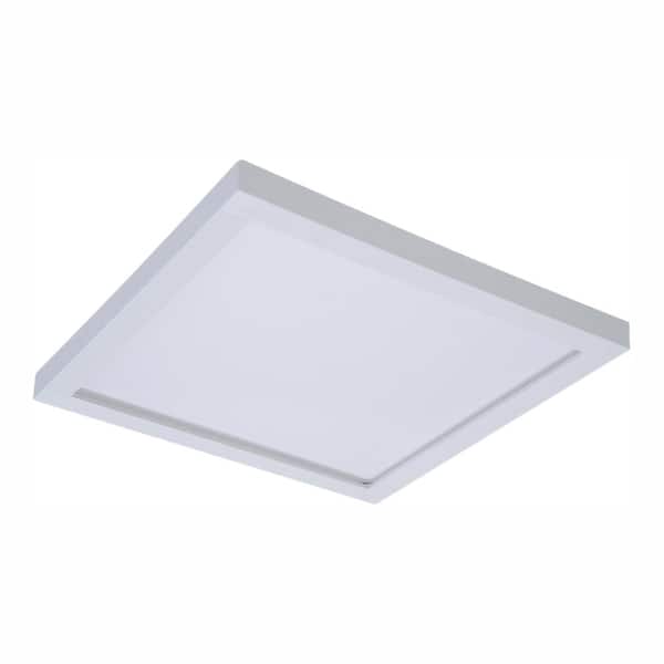 HALO SMD 5 in. and 6 in. 3000K Soft White Integrated LED Recessed Square Surface Mount Ceiling Light Trim at 90 CRI