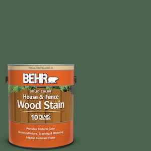 1 gal. #S410-7 Equestrian Green Solid Color House and Fence Exterior Wood Stain