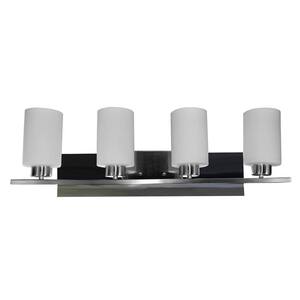 10-Watts Dimmable 4-Light LED Brushed Nickel Vanity Light