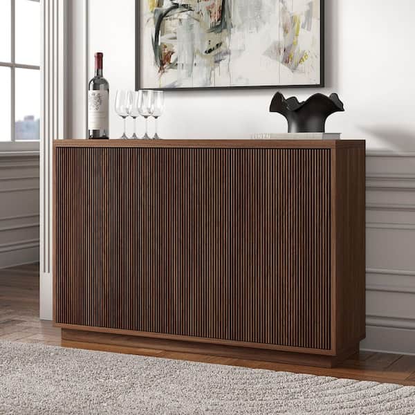 Meyer&Cross Alston Satin Walnut MDF 47.5 in. Buffet Table BF2412