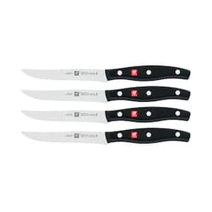 Twin Signature 4.5 in. Stainless Steel Full Tang Fine Edge Steak knife with Plastic Handle, set of 4