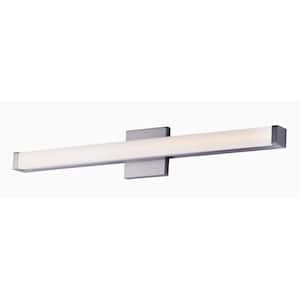 Spec 30 in. Satin Nickel LED Vanity Light Bar