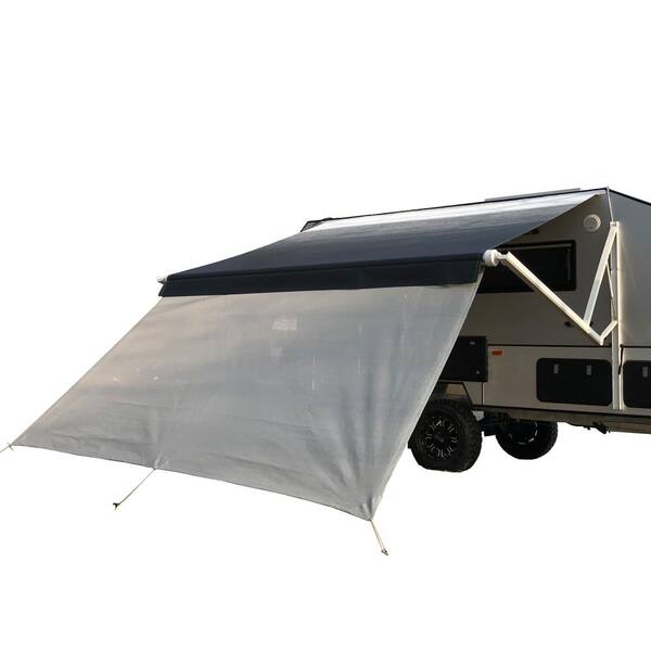 Aleko 96 In X 72 In Gray Rv Awning Sun Screen Rvssc8x6 Hd The Home Depot