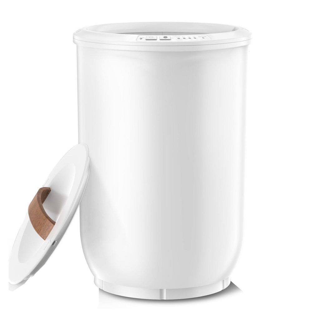 Electric Towel Warmer for Bathroom in White, Wood Handle, Auto Shut Off, Holds Two 40 x 70 in. Towels, Robes, Blankets price history on PriceWatchPro