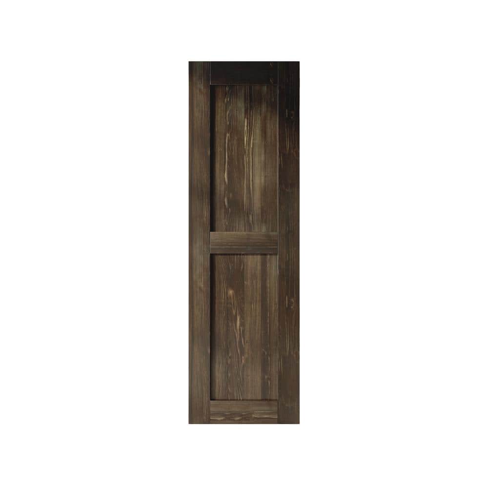 28 in. x 84 in. H-Frame Ebony Solid Natural Pine Wood Panel Interior Sliding Barn Door Slab with Frame price history on PriceWatchPro