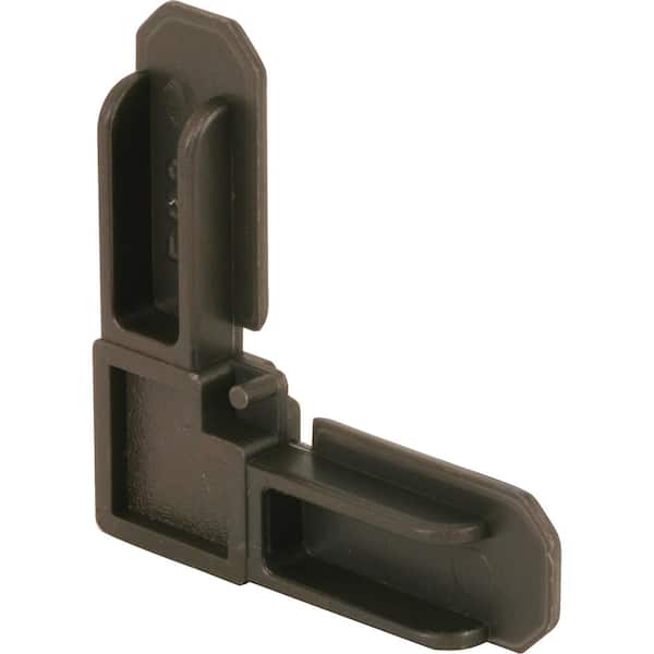 Prime-Line 3/4 in. x 1/4 in. Plastic Bronze Screen Frame Corners (4-Pack)