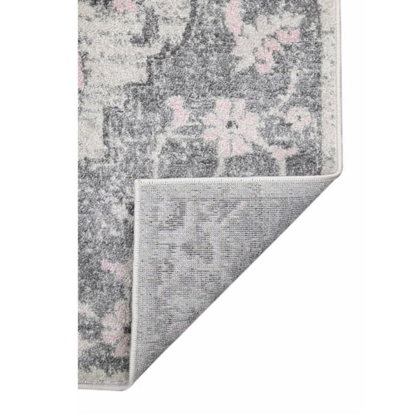 8 ft. x 11 ft.Gray And Dark Gray Area Rug