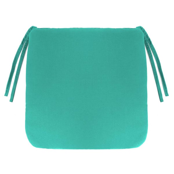 Jordan Manufacturing 16 in. L x 16 in. W x 2.5 in. T Outdoor Seat Cushion in Blue Turquoise