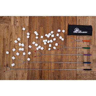 150 Bastoncini Per Marshmallow In Bambù, 76 Cm, Spessore 5 Mm, Per Barbecue, Falò E Kebab, Punta Semi-appuntita