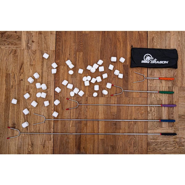 150 Bastoncini Per Marshmallow In Bambù, 76 Cm, Spessore 5 Mm, Per Barbecue, Falò E Kebab, Punta Semi-appuntita