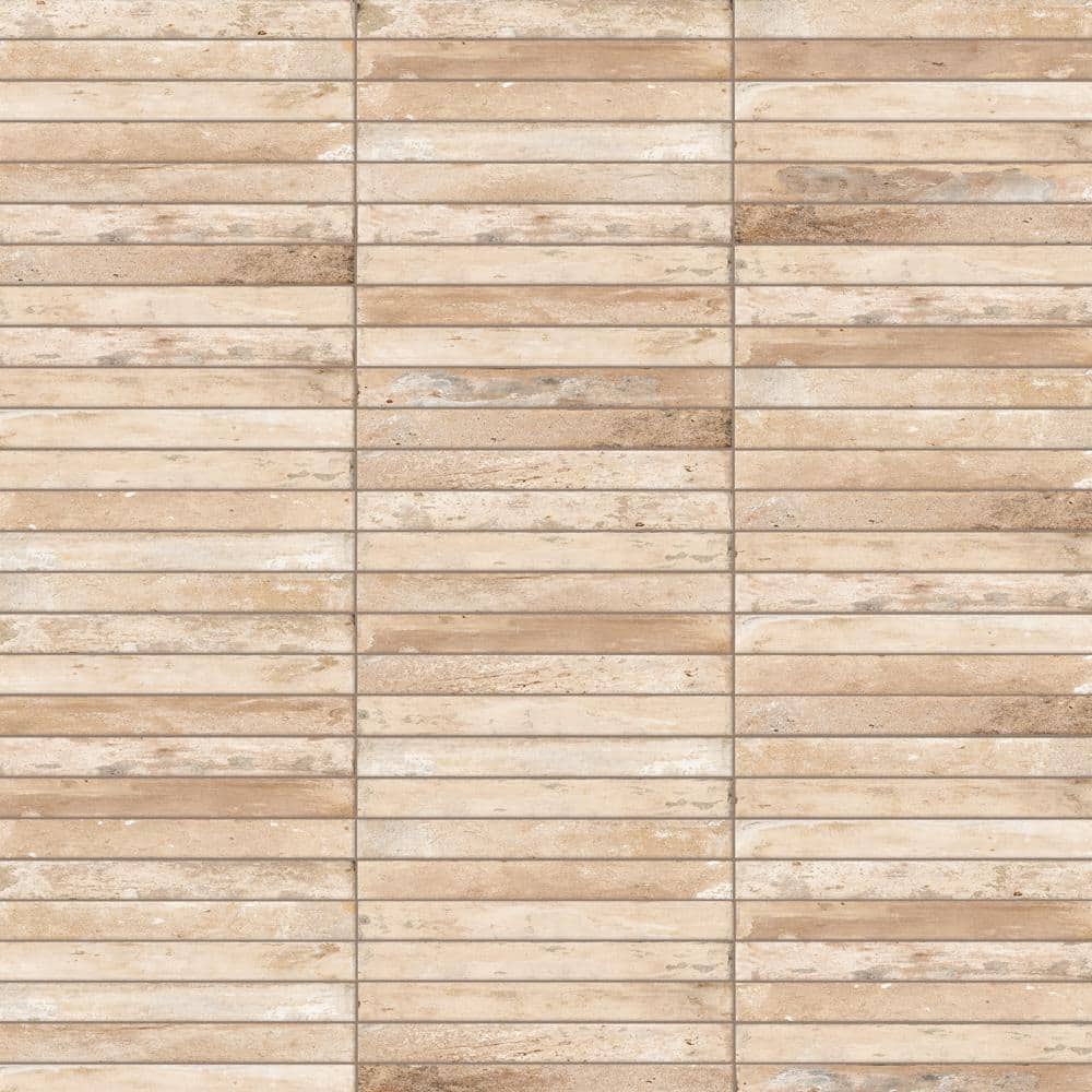 Sedona Sand 1-7/8 in. x 17-3/4 in. Porcelain Floor and Wall Tile (8.29 sq. ft./Case) price history on PriceWatchPro