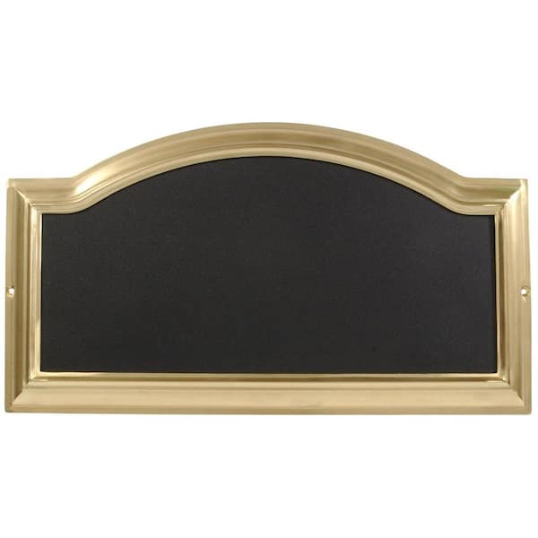 Hillman Distinctions Rectangular Arch-Top Brass-Plated Address Plaque