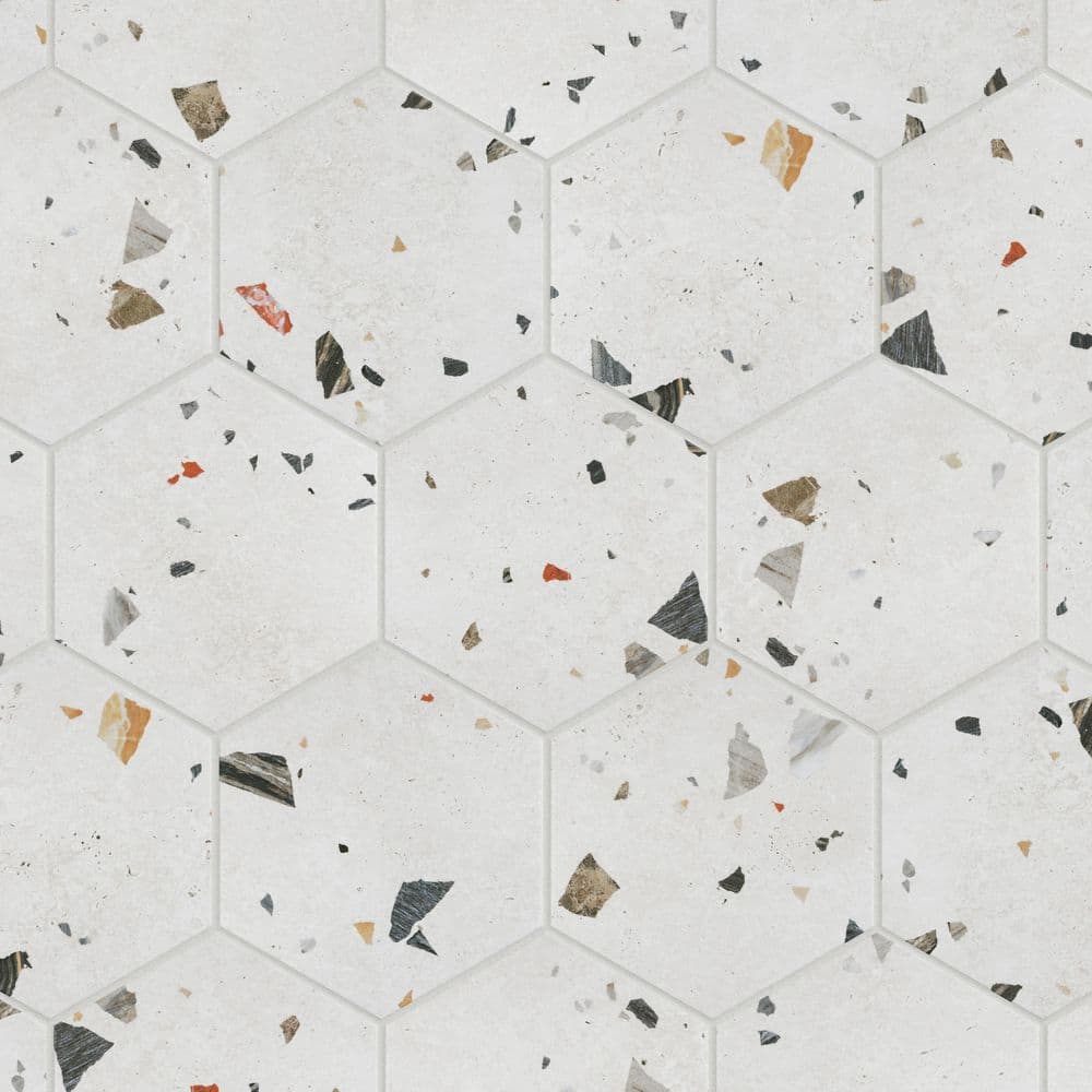 Sonar Hex White 9 in. x 10 in. Porcelain Floor and Wall Tile (6.89 sq. ft./Case) price history on PriceWatchPro