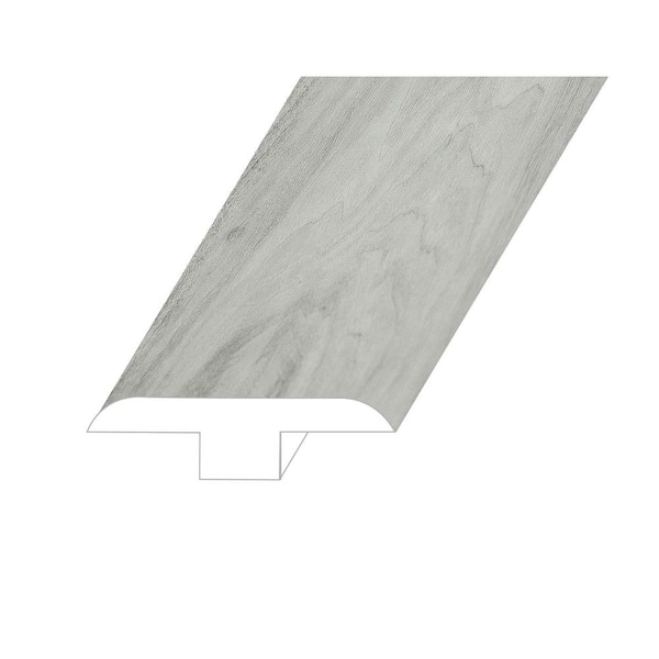 Montserrat Silva Ashen Bay 0.5 in. Thick x 1.8 in. Wide x 94.5 in. Length Vinyl T-Molding