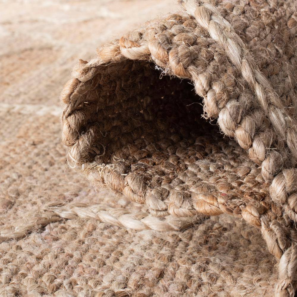 Handmade Natural Wool Rectangular 9' x 12' Area Rug