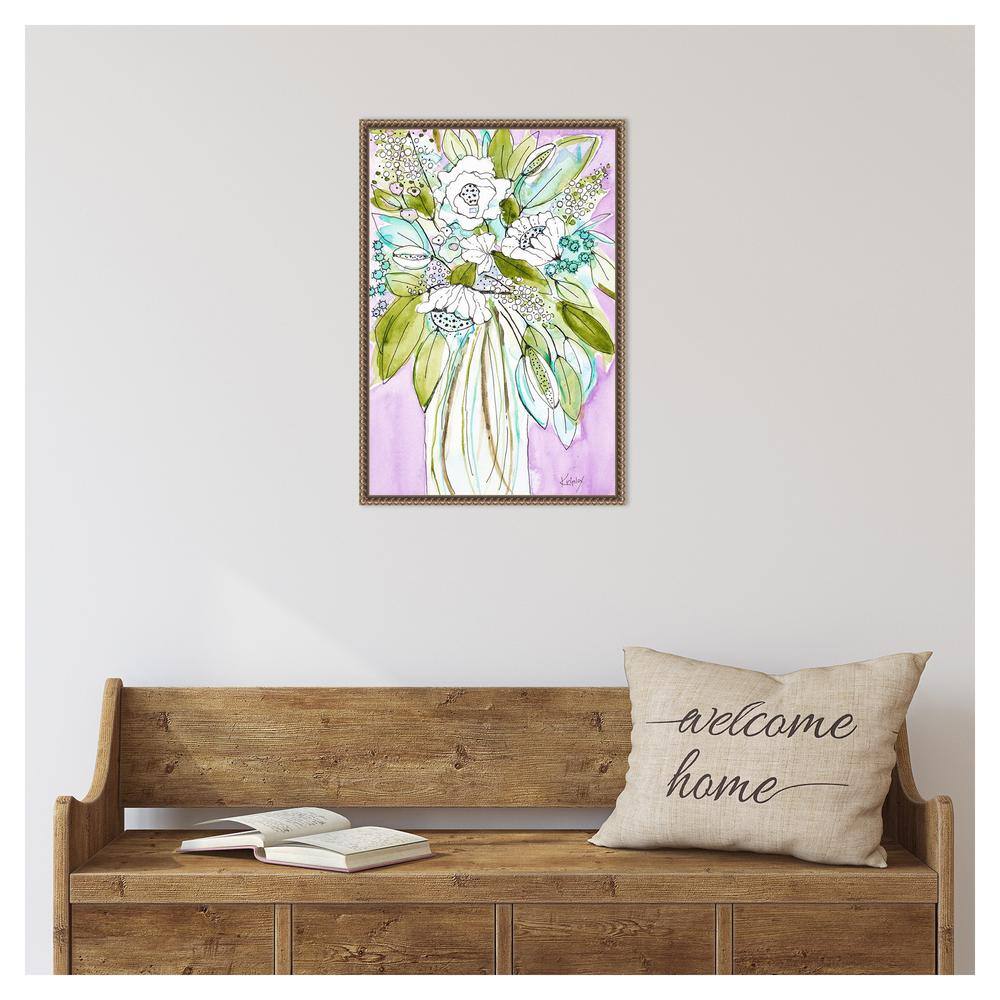 Hopeful Bouquet 16 x 23 Framed Canvas Wall Art