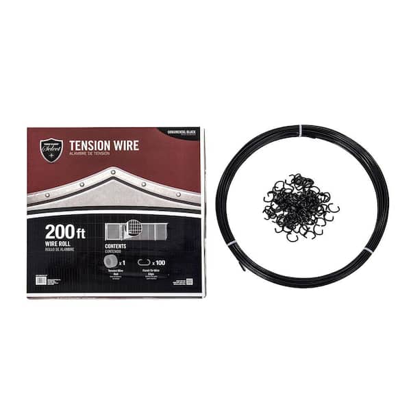 YARD GARD Select - STEEL TENSION WIRE KIT - 200ft. -Stabilizes Bottom of Fence Line, Includes Clips
