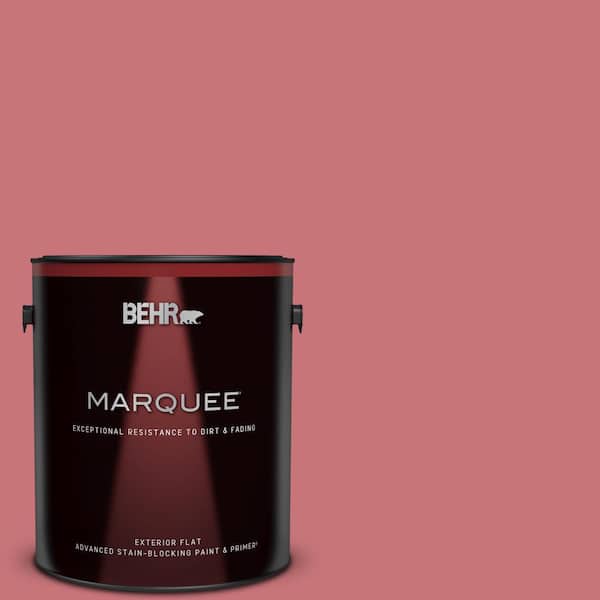 BEHR MARQUEE 1 gal. #140D-5 Rose Chintz Flat Exterior Paint & Primer