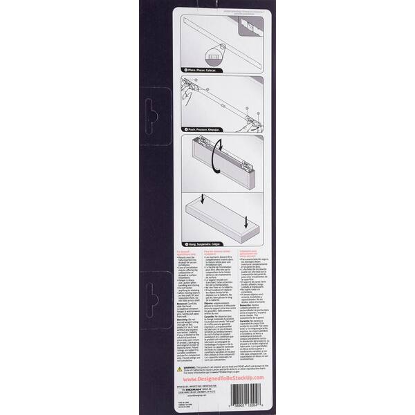 High & Mighty 18 in. Espresso Tool Free Floating Shelf 515606