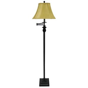 65 in. Bronze Swing Arm Floor Lamp