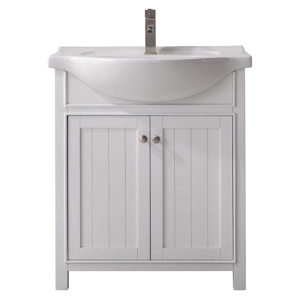 Marian 30" White Porcelain Single Sink Vanity