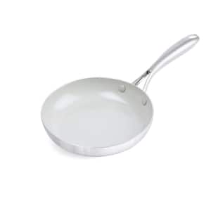 Stainless Pro 8 in. Tri-Ply Stainless Steel Healthy Ceramic Nonstick Frying Pan Skillet