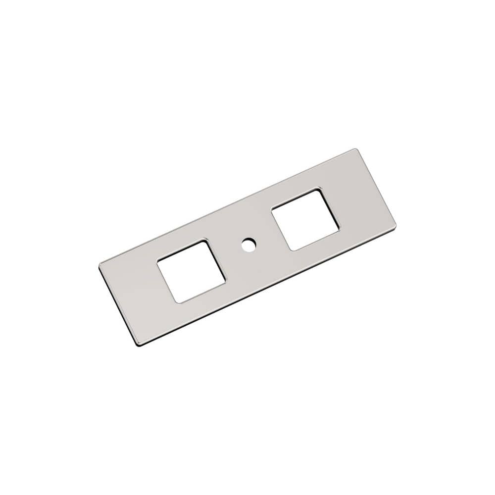 Medora 3-11/16 in. (94 mm) Length Rectangle Polished Nickel Knob Cabinet Backplate price history on PriceWatchPro