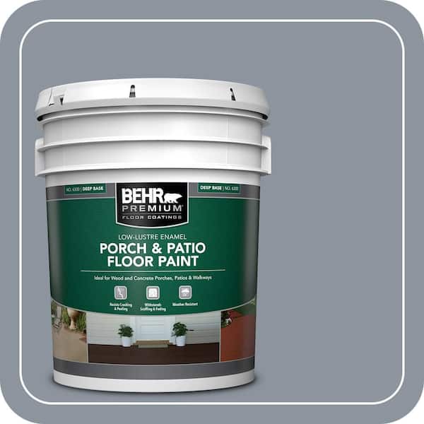 5 gal. #BXC-88 Cool December Low-Lustre Enamel Interior/Exterior Porch and Patio Floor Paint
