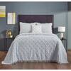 Better Trends Charleston Collection 4-Piece Blue King 100% Cotton ...