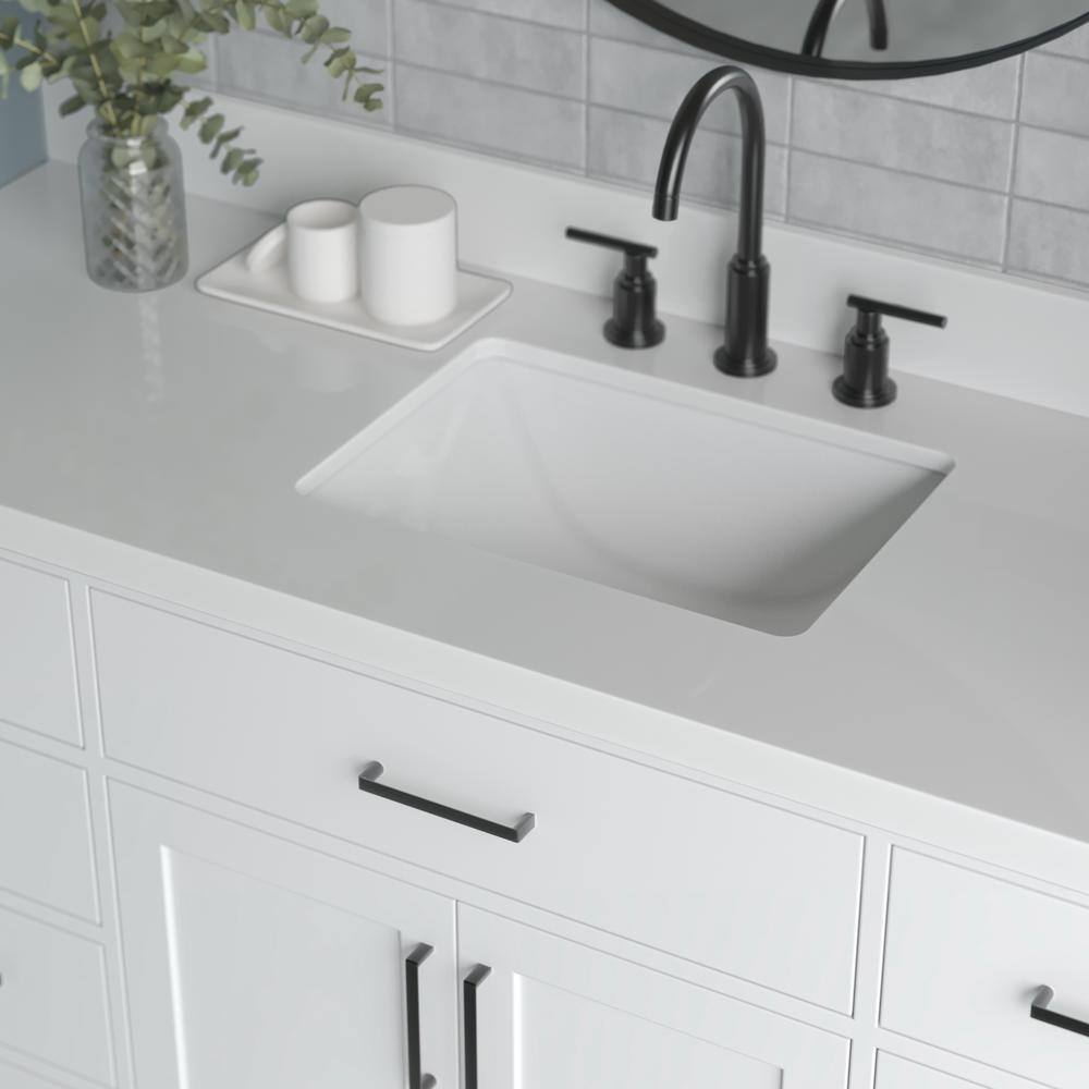 Hepburn 61" White Freestanding Single Basin Vanity Set