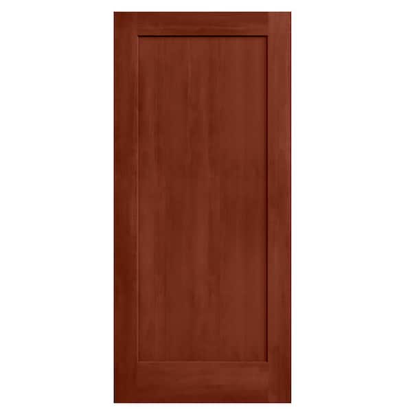 JELD-WEN 36 in. x 80 in. Madison Amaretto Stain Solid Core Molded Composite MDF Interior Door Slab
