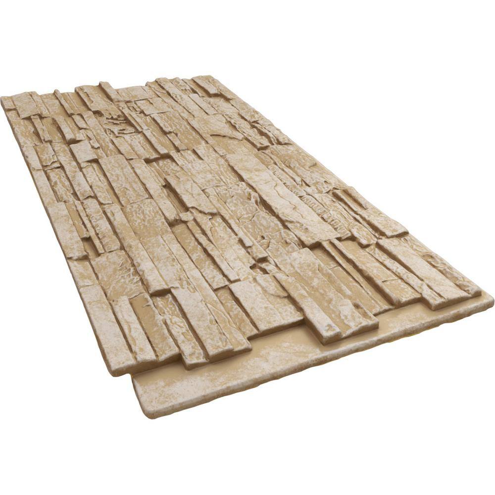 Sandstone Cascade Faux Stone 48'' Wall Paneling