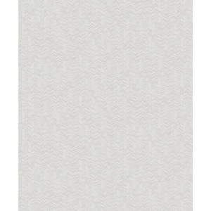 Saranyu Light Grey Petite Chevron Wallpaper Sample
