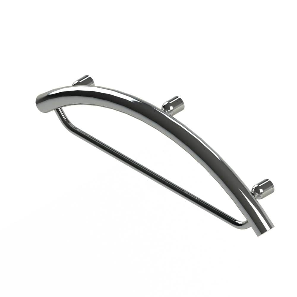 24 in. Concealed Screw Grab Bar and Towel Bar, 2-In-1 Designer Grab Bar, ADA Compliant in Polished Chrome price history on PriceWatchPro