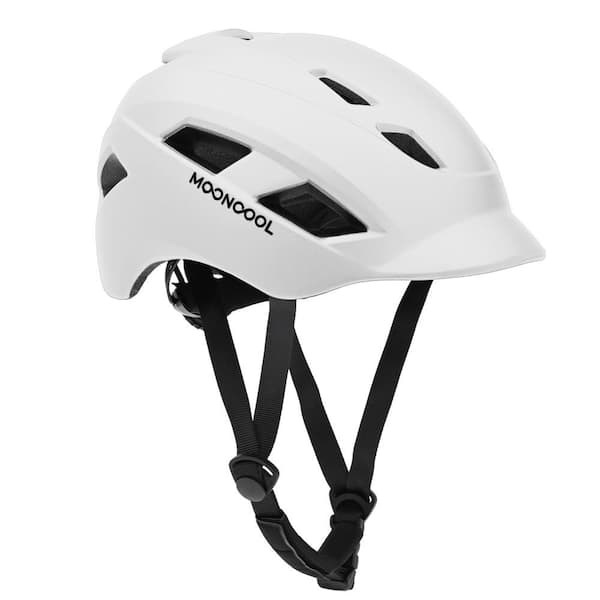 Bike Helmet Mountain Bike Helmets for Adult Men Women Cycling, Lightweight, L Size, White (23.2 in. - 24 in.)