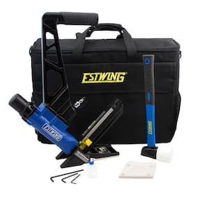 Pneumatic 2-in-1 15.5-Gauge and 16-Gauge 2 in. Flooring Nailer and Stapler with Bag