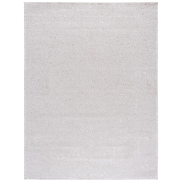 SAFAVIEH Reflection Cream/Ivory 8 ft. x 10 ft. Distressed Floral Area Rug