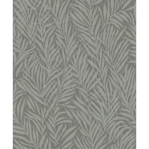 Holzer Dark Green Fern Paper Non-Pasted Textured Wallpaper