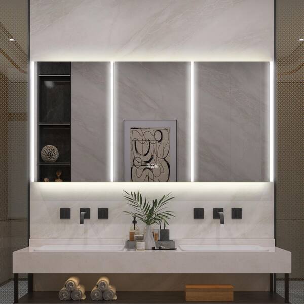 マル部屋 Rectangular Recessed/Surface Mount Medicine Cabinet with