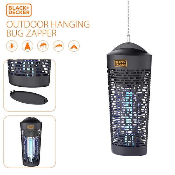Black+decker Bug Zapper | Electric UV Insect Catcher Killer for Flies Mosquitoes Gnats Other Small to Large fl