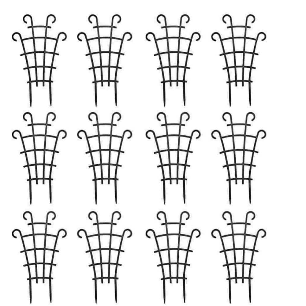 Plastic Small Indoor Plant Trellis for Houseplants Flower Plant Support, Dark Green (12-Pack) price history on PriceWatchPro