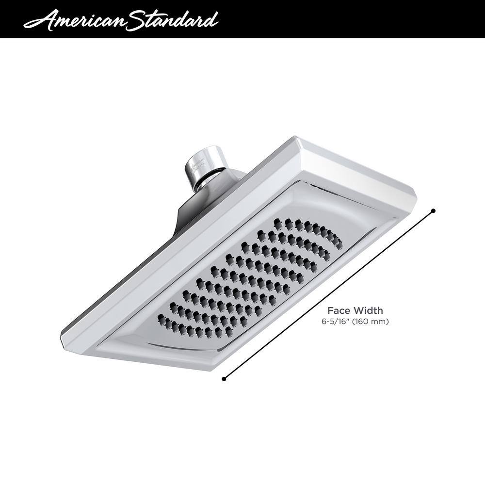 Brushed Gold Square Wall Mounted Rain Shower Head