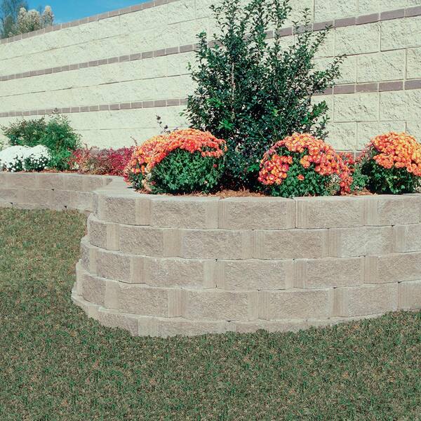 Pavestone Legacy Stone Deco 6 In X 16 10 Tan Concrete Retaining Wall Block 45 Pieces 30 2 Sq Ft Pallet 83675 The Home Depot - How To Cut Pavestone Retaining Wall Blocks