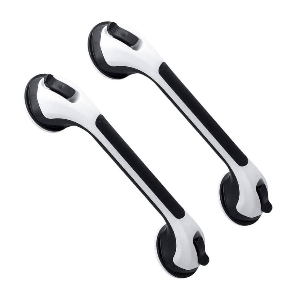 Hertzborn Safety Suction Shower Grab Bar - Glow In Dark, 418 Lb Capacity, No Drill, Gray (2 Pack) - View #10