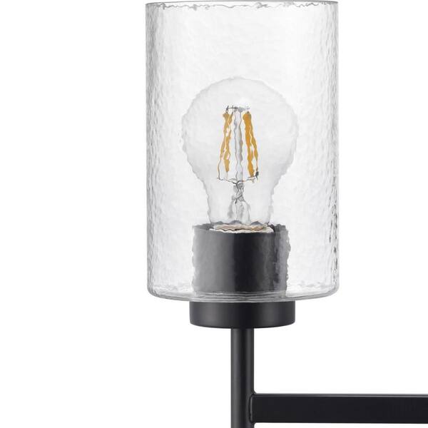 Progress Lighting Zombra 24 in. 5-Light Matte Black Chandelier