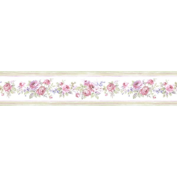 Norwall White Wedding Wallpaper Border Vinyl Roll (Covers 56 sq. ft ...