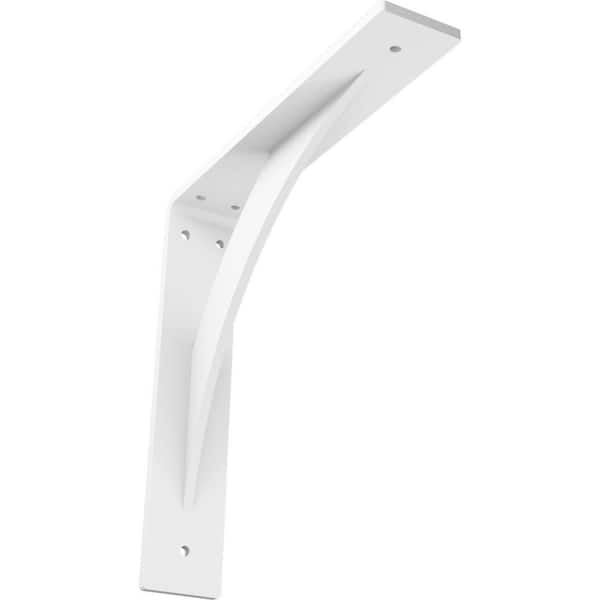 Ekena Millwork 2 in. x 12 in. x 12 in. Steel White Primer Legacy Bracket