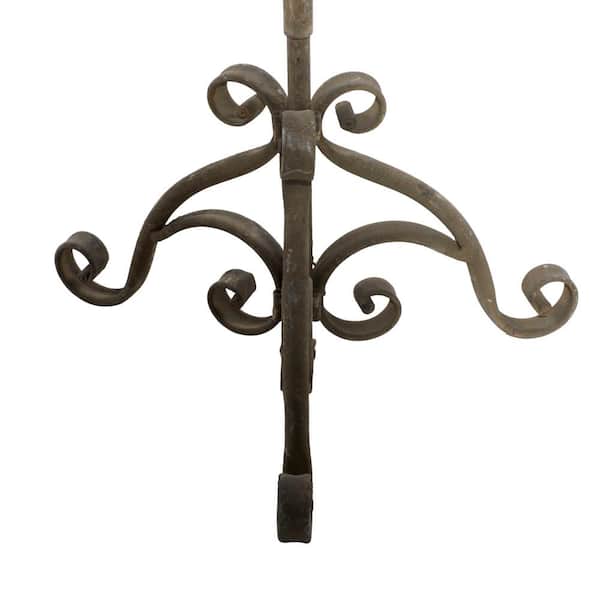 Decorative Metal Hook , Gold Leaf Hook Blacksmith Made, Entryway