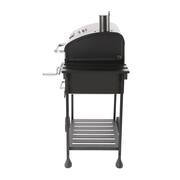 Charcoal Grill with 2 Side Table in Black Plus a Cover
