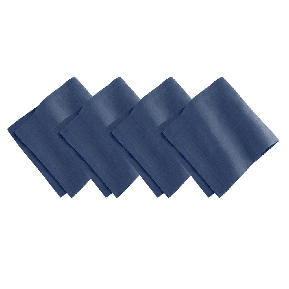 Indigo Linen Box Napkin Set of Four